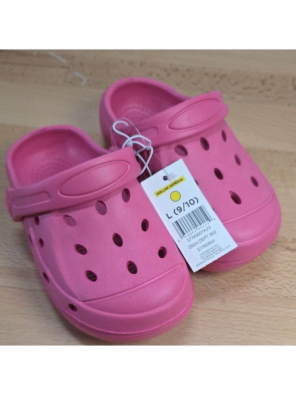 Kids Pink Clogs Size 9/10